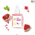 CHUCHU Vegan Cuticle Oil for Nails: Pomegranate Jojoba Nail Cuticle Oil with Vitamin B & E for Moisturizes Cuticle and Nail's Skin - Prevents Hangnails and Chapped 15ML