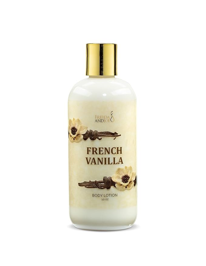 Home Spa Gift 10oz Deep Moisturizing Fragrance Body Lotion & 8 oz. Fine Fragrance Body Mist Set Luxury Self-Care Combo for Women and Girls (French Vanilla) – Mother's Day Gift for Mom