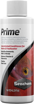 Seachem Prime Fresh and Saltwater Conditioner - Chemical Remover and Detoxifier 100 ml
