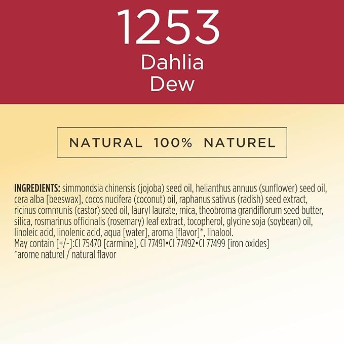 Burts Bees 100% Natural All Aglow Lip & Cheek Stick, Dahlia Dew - 1 Tube