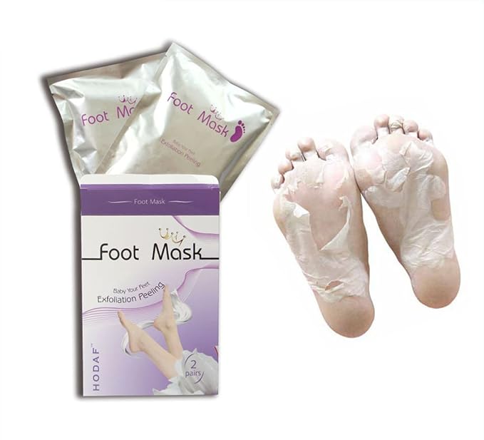 AICHUN BEAUTY Foot Peel Mask 2 Pack, Peeling Away Calluses and Dead Skin cells, Make Your Feet Baby Soft, Exfoliating Foot Mask, Repair Rough Heels, Get Silky Soft Feet (2 PAIR in 1 PACK)