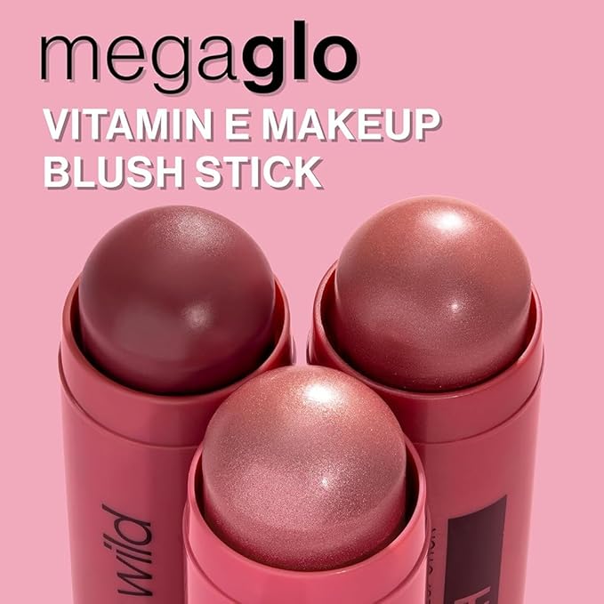 wet n wild MegaGlo Makeup Stick, Buildable Color, Versatile Use, Cruelty-Free & Vegan - Current Jam