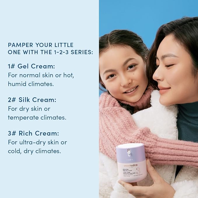 Evereden Protecting Baby Face Cream 1.7 fl.oz.: No.3 Rich Baby Cream - Infant Face Moisturizer - Ultra-Dry Skin - Cold, Dry Climates - Squalane & Ceramide - Clean Vegan Ingredients - Fragrance-Free