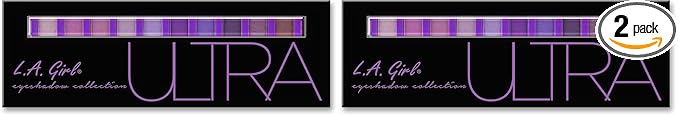 L.A. Girl Beauty Brick Eyeshadow, Ultra, 0.42 Ounce, Crayon (Pack of 2)