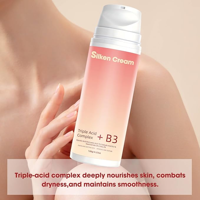 Skin Treatment Resurfacing Cream for Keratosis Pilaris, Advanced Triple-Acid AHA BHA PHA Exfoliator Lotion — Smooths Chicken Skin Bumps, Hydrating, Brightening & Soothing