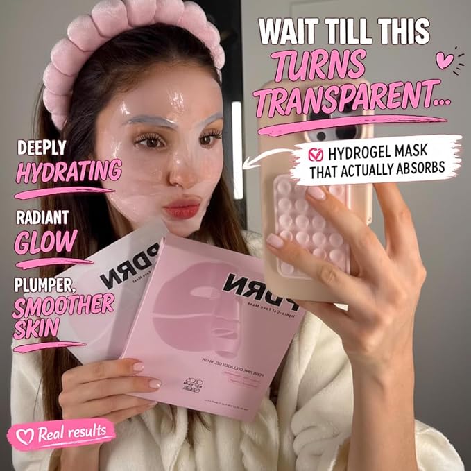 Salmon DNA PDRN Pink Collagen Jelly Hydrogel Face Mask | 11 Peptide Complex | Overnight Face Mask for Glass & Glowy Skin | Moisturizing, Firming, Hydrating & Elasticity Care (28g x4ea)