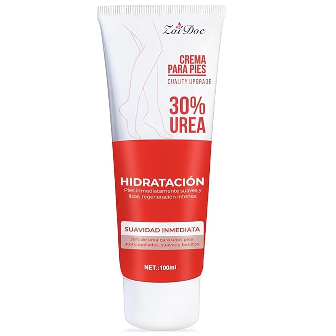 Urea Cream 30 Percent for Feet 3.38 oz, Foot Cream and Hand Cream Maximum Strength with Hyaluronic Acid, Aloe Vera for Deep Moisturizes, Callus Remover