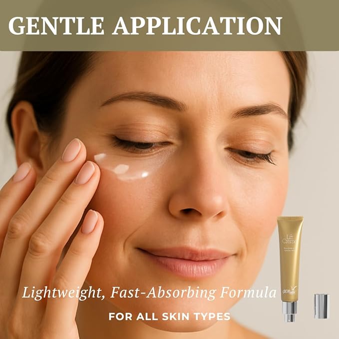 Gernetic Lift Creme, Firming Cream for Eyes Lips Neck, Dark Circles Care, 1.4 Oz