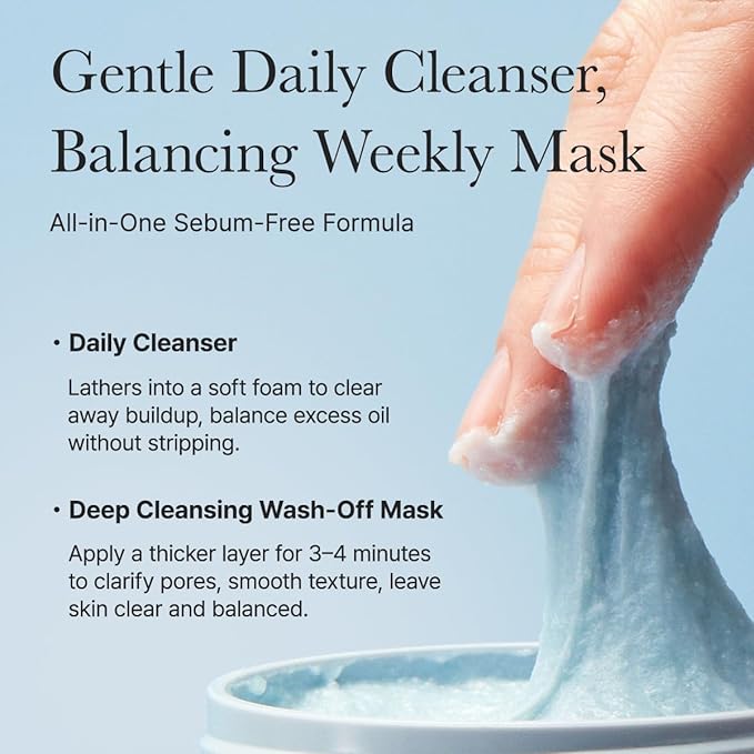 ARENCIA Hyssop Brightening & Deep-Cleansing Face Scrub & Exfoliator - All Skin Types, For Sebaceous Filaments & Blackheads (1.76oz)