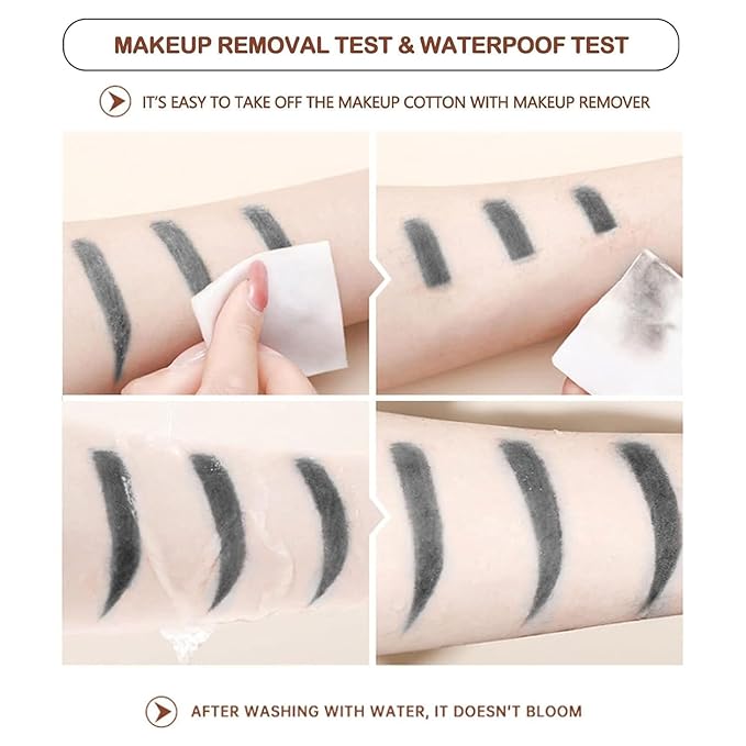 O'CHEAL Grey Eyebrow Pencil for Women, Premium Eye Brow Pencil with Spoolie Brush, Longwearing for Perfect Brows, Professional, Precision, Defines, Universal Waterproof Double-ended Eyebrow Pen