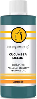 Just Essence Cucumber Melon Fantasy Fregrance Perfume Oil for Perfume Making, Personal Body Oil, Soap, Lotion, Candle Making & Incense | Premium Quality Undiluted & Alcohol Free | 2 Fl Oz