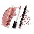 Lip Gloss and Lip Liner Set for Women – Daddy’s Girl Gloss Finish – Smooth Shine Lip Gloss, Soft Glide Lip Liner Pencil – Hydrating Makeup Lip Moisturizer Combo – Vitamin E & Shea Butter