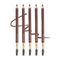 Bodermincer Eyebrow Pencil Longlasting Waterproof Durable Automaric Liner Eyebrow 5 Colors to Choose (5pcs, 5# Brown)
