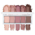 5 Color Matte Eyeshadow Palette, Rose Mauve Nude Brown Eye Shadow, Soft Blendable Natural Eye Makeup, Smooth Long Lasting Matte Powder for Everyday Soft Glam Look, Sombra de Ojos 4