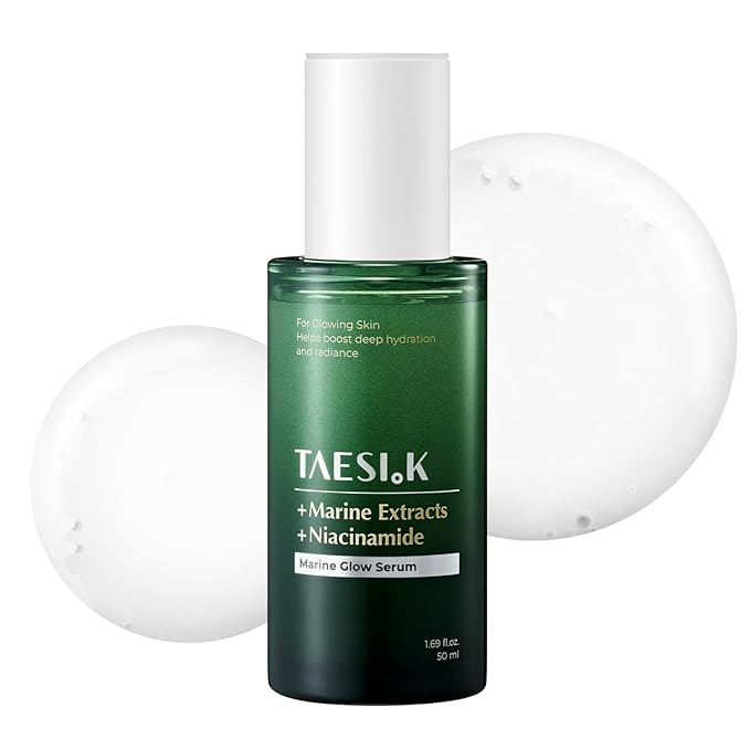 Daily Glow Boosting Serum, Hydrating Glass Skin Niacinamide Face Serum for Dull, Dehydrated&Sensitive Skin, Lightweight Soothing Care with Marine Complex, Korean Skin Care (1.69 Fl Oz / 50ml)