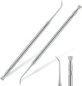 Chumia 2 Pcs Lash Lift Tool, Lash Separator Tint Stainless Steel Metal Lift Rods Beauty Tool with Comb for Eyelash Eyebrow Perming Tinting Curling Extensions Supplies(Silver)