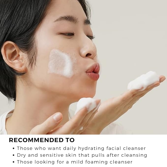 DearKlairs] Rich Moist Foaming Cleanser, hypoallergenic face wash, for sensitive skin, 100ml, 3.38oz