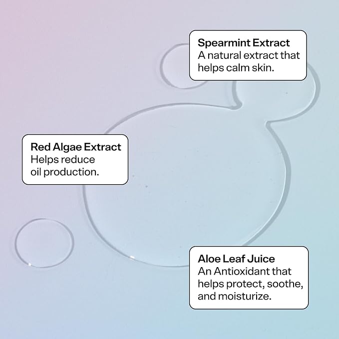 Bubble Skincare Fresh Start Gel Cleanser - Gentle Exfoliating Face Wash for Oily Skin - Gel Cleanser with Aloe Vera Juice + Caffeine to Protect and Soothe Complexion - Summer Skincare Essential (50ml)