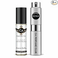 CA Perfume Duo Impression of Oud Palao For Women And Men Perfume Layering Set Long Lasting Travel Size EDP + Body Oil Roll-On Bottle 0.27 Fl Oz+0.33 Fl Oz