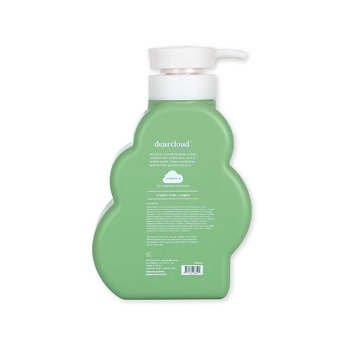 dearcloud Silky Glow Deluxe Body Care Set - Body Lotion + Body Wash - Hyaluronic Acid, Amino Acids, Niacinamide & Vitamin C Self Care Gift Set (Matcha Green Tea)