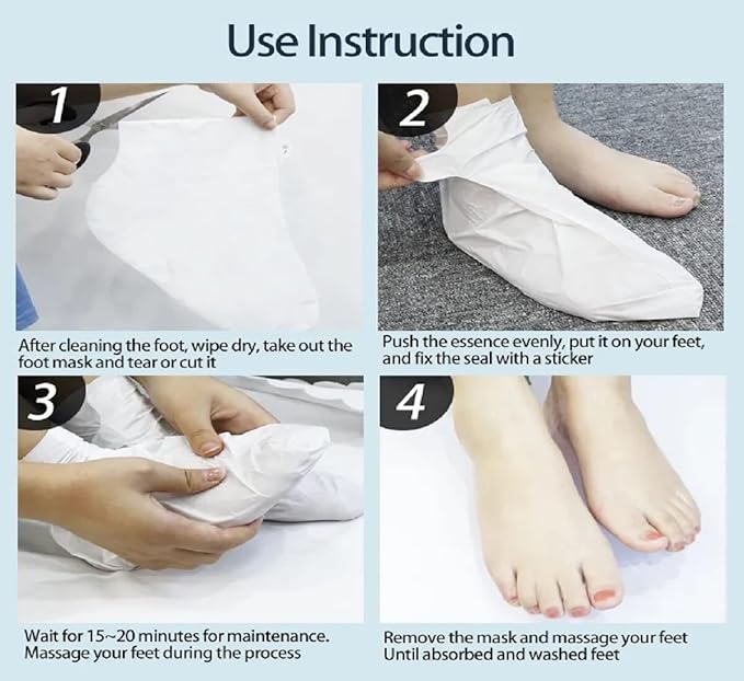 Moisturizing Foot Mask, white