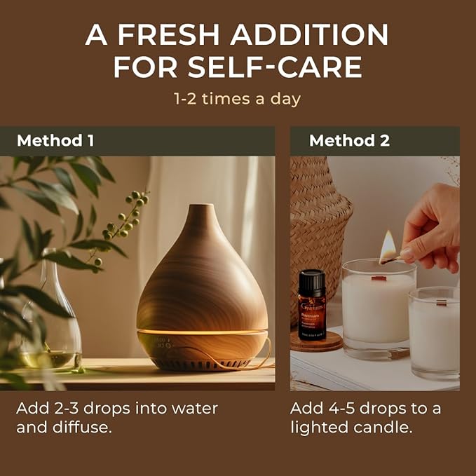 100% Pure Ravensara Essential Oil - 0.34 Fl Oz - Ravensara Oil for Hair, Skin, Diffuser, Aromatherapy & DIY Candle Making Scent