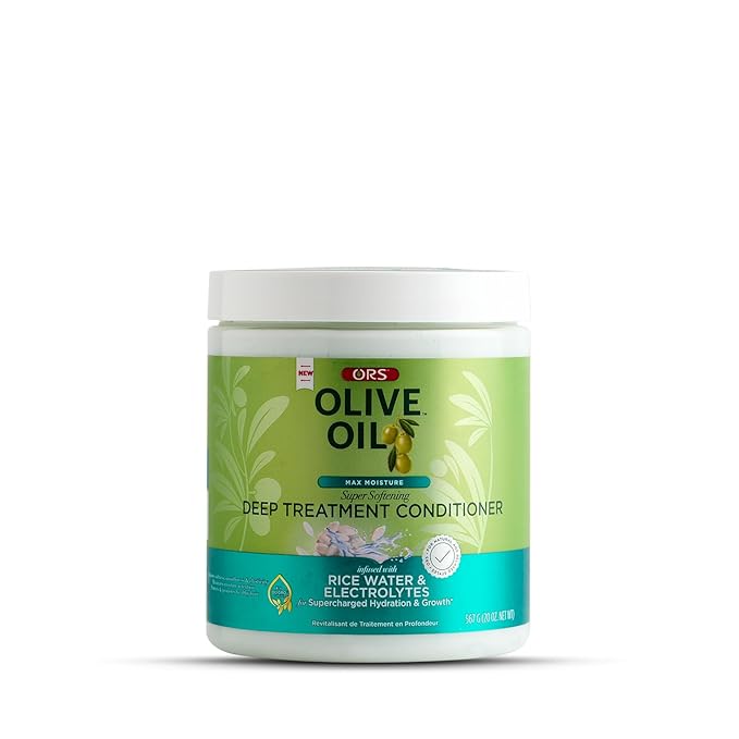 ORS Olive Oil Max Moisture Deep Treatment Conditioner with Rice Water & Electrolytes 20.0 Ounces