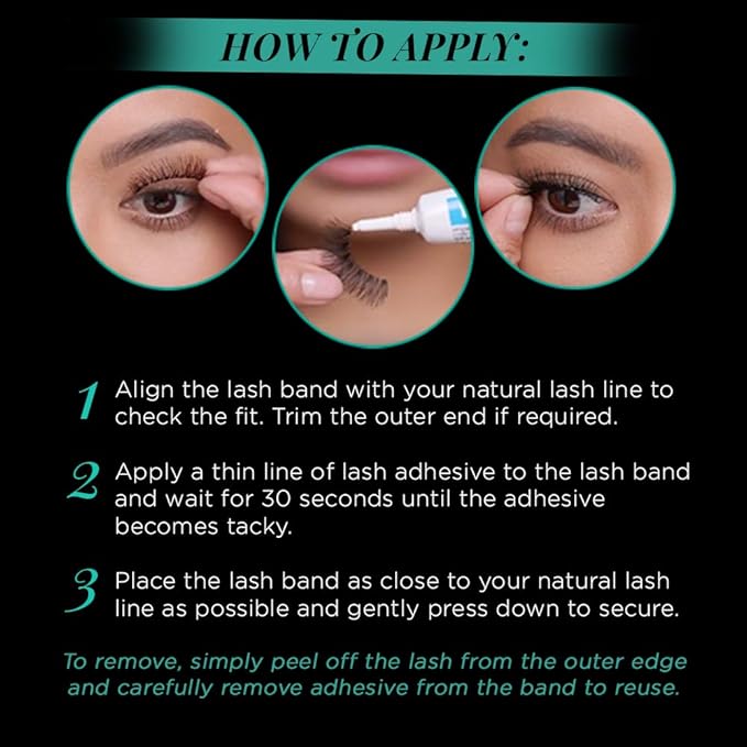 Ardell Natural Lashes False Eyelashes Beauties - Black, Full Volume, Lightweight, Reusable Strip Lashes for Natural Look, 4 Pack