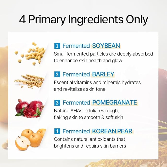 mixsoon Bean Essence Exfoliating, AHA Moisturizer for Hydrating, Fermented Bean Extract, Gentle Formula for Smooth Skin 50ml / 1.69 fl.oz. Korean Glass Skin Care