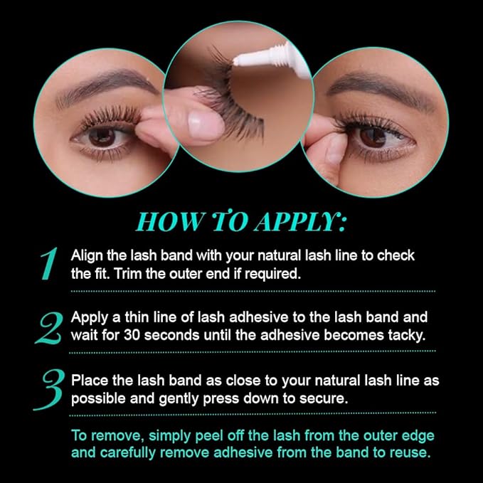 Ardell Natural Lashes Demi Pixies Black - Wispy False Eyelashes, Reusable Strip, 4 Pack