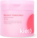 Kiero Balance Toner Pads - Hydrating & Clarifying Facial Toner Exfoliating Pads with AHA, PHA & Passion Fruit Extract - Vegan Cotton Rounds for Visible Spots & Pore Buildup (60 EA, 6.26 fl oz)