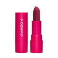 Cheekbone Sustain Lipstick, Plummy Rose Shade, Creamy Satin Lip Color with Buildable Pigment, Long-Wear, Moisturizing Formula with Organic Castor Oil, Eco-Conscious, Vegan, 0.14 oz.