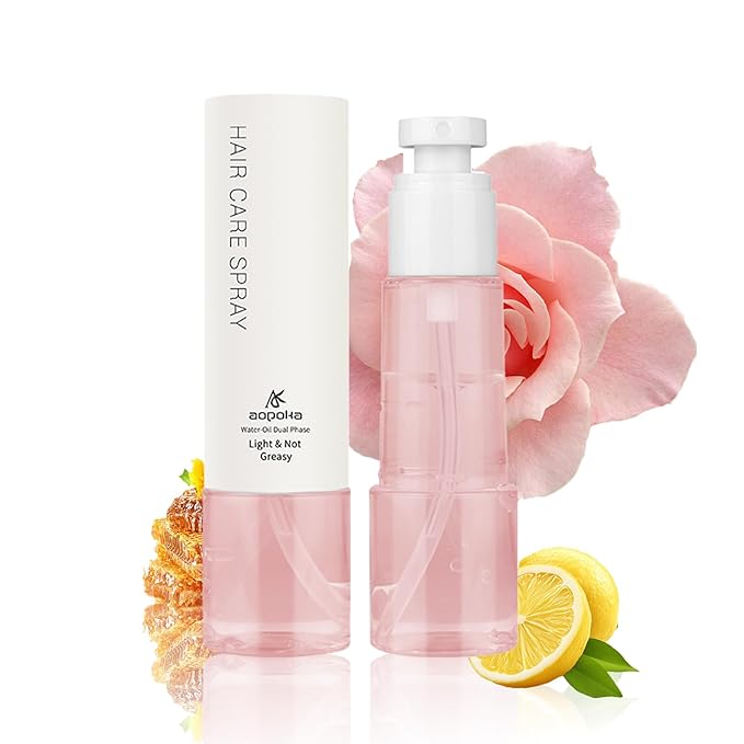 Women’s Hair Perfume – Essential Oil Hydrating Spray with Rose & Beeswax for Frizz Control, Smoothness & Natural Shine, Light Floral Scent, 70ml / 2.4 Fl Oz, Your Gift for Christmas Fragrance