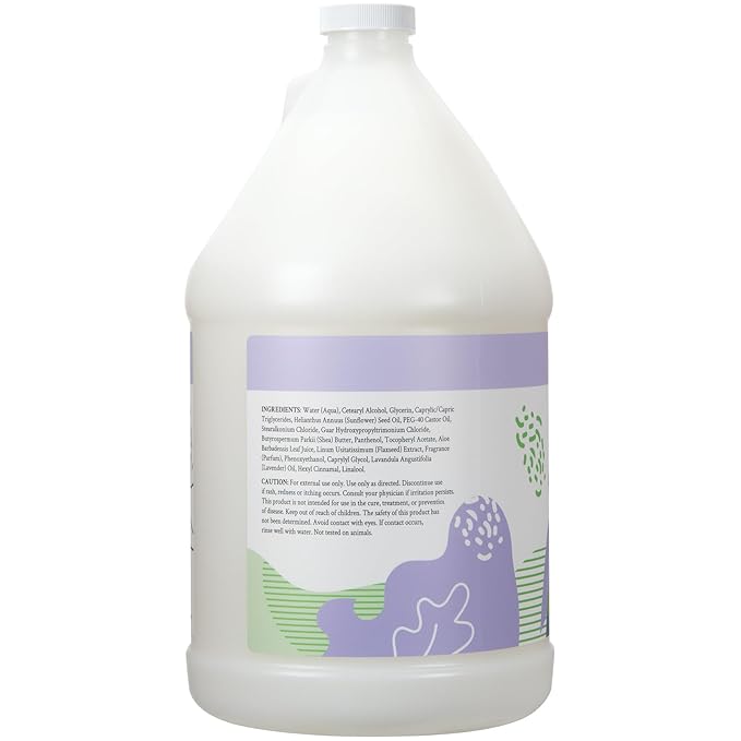 Ginger Lily Farms Botanicals Moisturizing Conditioner for Dry Hair, 100% Vegan & Cruelty-Free, Lavender Chamomile Scent, 1 Gallon Refill (128 fl oz)