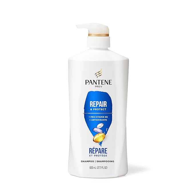 Pantene Shampoo, Repair & Protect - Pro-V Nutrients, 2x Breakage Protection Shampoo for Dry, Color-Treated Hair, Healthy Looking Hair Every Wash, Antioxidant-Rich, 27.7 Fl Oz