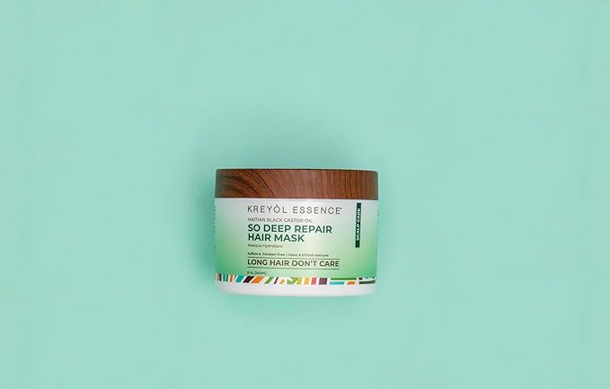 Kreyol Essence – 8 Oz DEEP CONDITIONER MASK, Scalp Care Reduce Shed + Repair Hair Mask, Overnight Moisture Mask