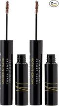 Arches & Halos Microfiber Tinted Brow Mousse - Shape and Define - For Full, Fluffy, Natural Looking Brows - Vegan and Cruelty Free Makeup - Sunny Blonde, 0.11 oz (Pack of 2)