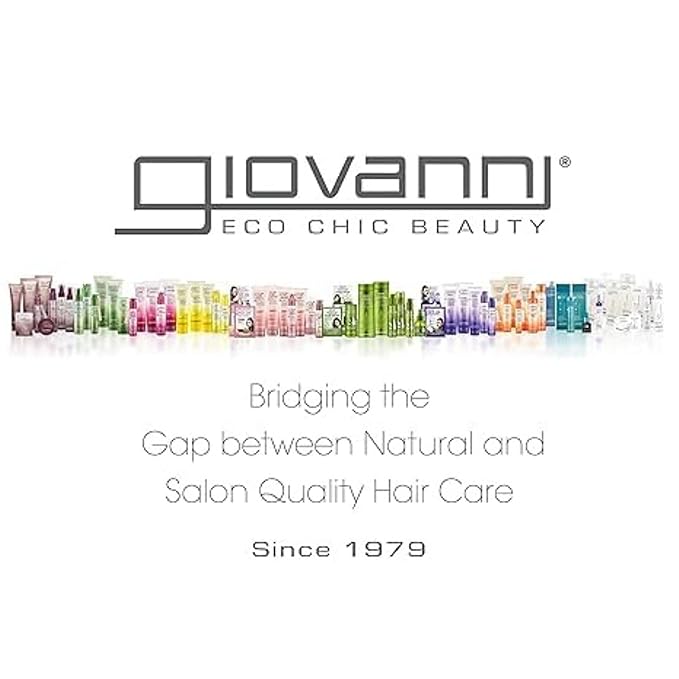 GIOVANNI ECO CHIC Frizz Be Gone - Super Smoothing Anti-Frizz Hair Serum, Adds Shine, Seals in Color, Infused with Natural Botanical Ingredients, Salon Quality, No Parabens - 2.75 oz (1 Pack)