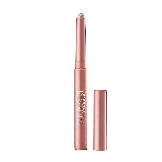 CoverGirl Clean Eye Color, Dreamy Pink, Eyeshadow Sticks, Ultra Creamy Formula, Lightweight, Buildable Formula, Lasts All Day, Smudge-Proof, 0.05oz