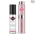 CA Perfume Duo Impression of Fleur Musc For Her For Women Perfume Layering Set Long Lasting Travel Size EDP + Body Oil Roll-On Bottle 0.27 Fl Oz+0.33 Fl Oz