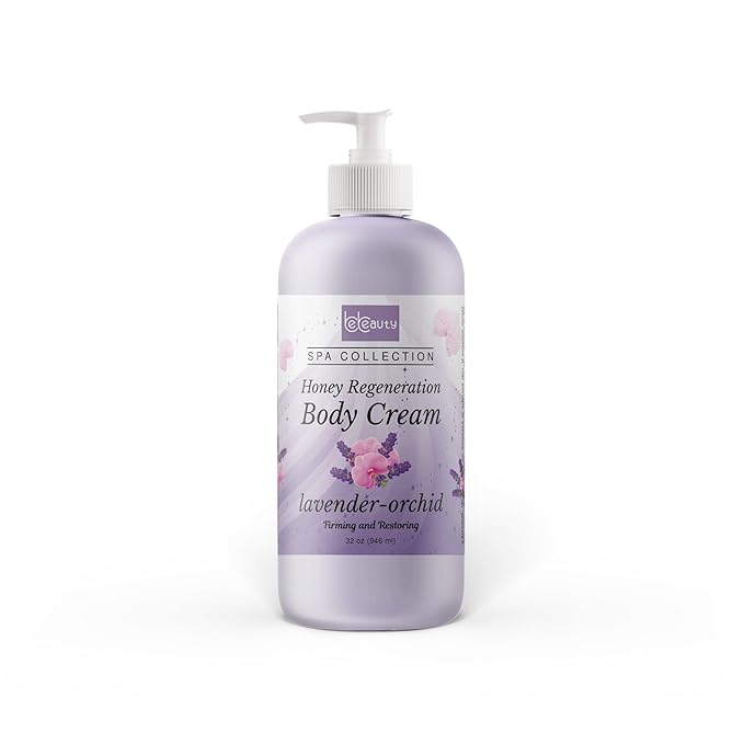 BeBeauty Lavender Orchid Honey Regeneration Body Cream Hydrating & Nourishing Body Lotion for Smooth, Soft, Revitalized Skin 32 oz