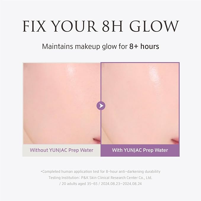 YUNJAC Skin Perfecting Glow Up Prep Water Makeup Fixer(1.69 fl oz) – Lightweight Fine Mist for Long-Lasting Makeup, Glow Booster, Smooth Radiant Skin Finish, Korean Skincare by YUNJAC