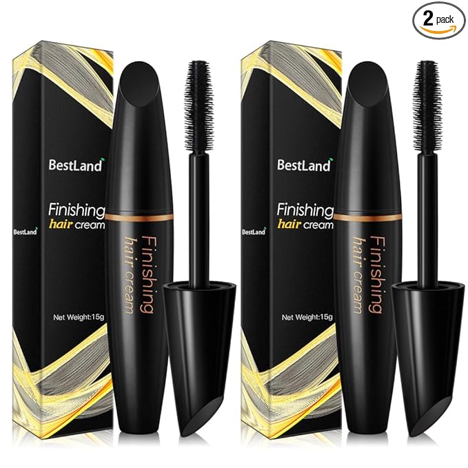 BestLand 2 Pack Hair Finishing Stick, Non-Greasy Hair Wax Stick for Flyaways, Baby Hair, Bangs and Frizz Control, Small Broken Hair Styling Cream (Pack of 2)