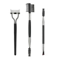 Eyelash Separator & Eyebrow Brush Set, Professional Eyelash Applicator Brush Angled Eyebrow Comb & Spoolie Brushes Dual-ended 3 Head Eye Makeup Tools for Removes Clump Mascara,Eye Brow (3PCS)