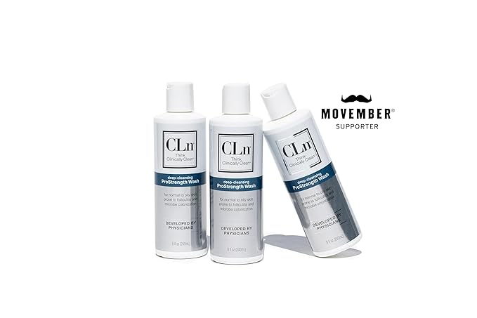 CLn® ProStrength Wash - PH-Balanced and Formulated for Daily Use with Salicylic Acid to Cleanse and Exfoliate Normal to Oily Skin for Men and Women with Body Odor, 8 fl oz.