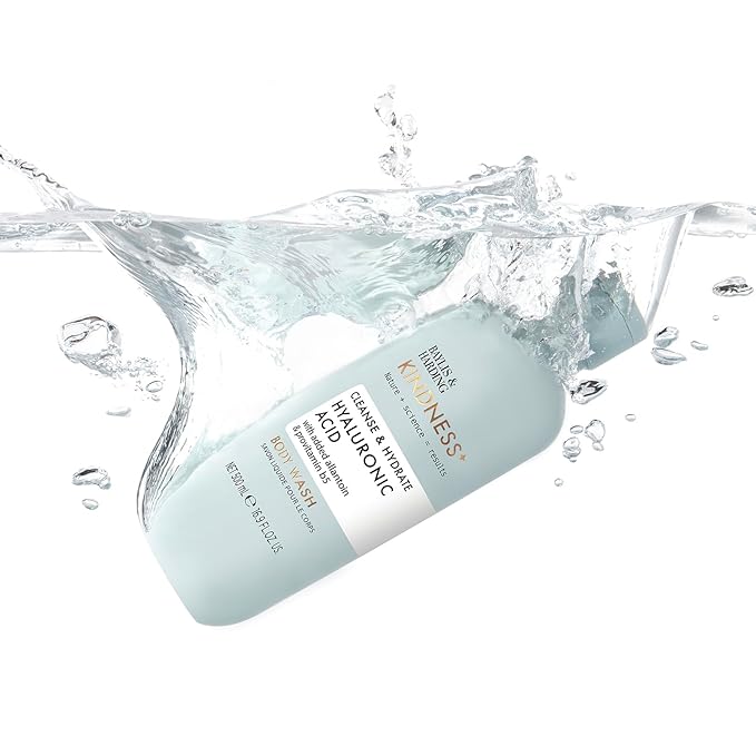 Baylis & Harding Kindness + Hyaluronic Acid, Pear & Orange Blossom Fragrance, 16.9 fl. oz Cleanse & Hydrate Body Wash (Pack of 3) - Biodegradable Formula - Vegan Friendly