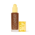 Kosas Revealer Liquid Foundation SPF 25 – Medium Buildable Coverage, Hydrating Natural Glow Finish, Deep Neutral Warm 410
