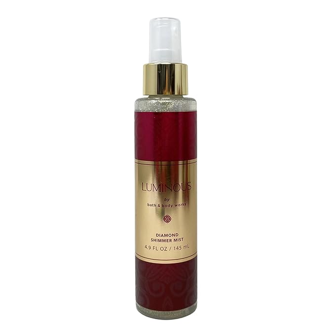 Bath & Body Works Luminous 3 Piece Diamond Shimmer Mist Set with a Natural Oats Sample Soap - Full Size