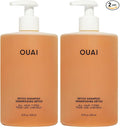 OUAI Detox Shampoo - Clarifying Shampoo for Build Up, Dirt, Oil, Product and Hard Water - Apple Cider Vinegar & Keratin for Clean, Refreshed Hair - Sulfate-Free Hair Care (16 oz) (Pack of 2)