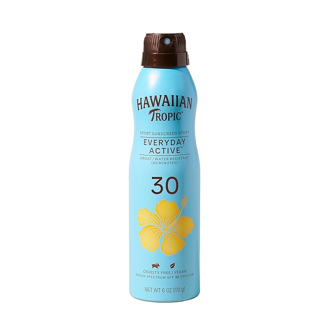 Hawaiian Tropic Island Sport Sunscreen Spray, Clear Coconut, 6 Ounce